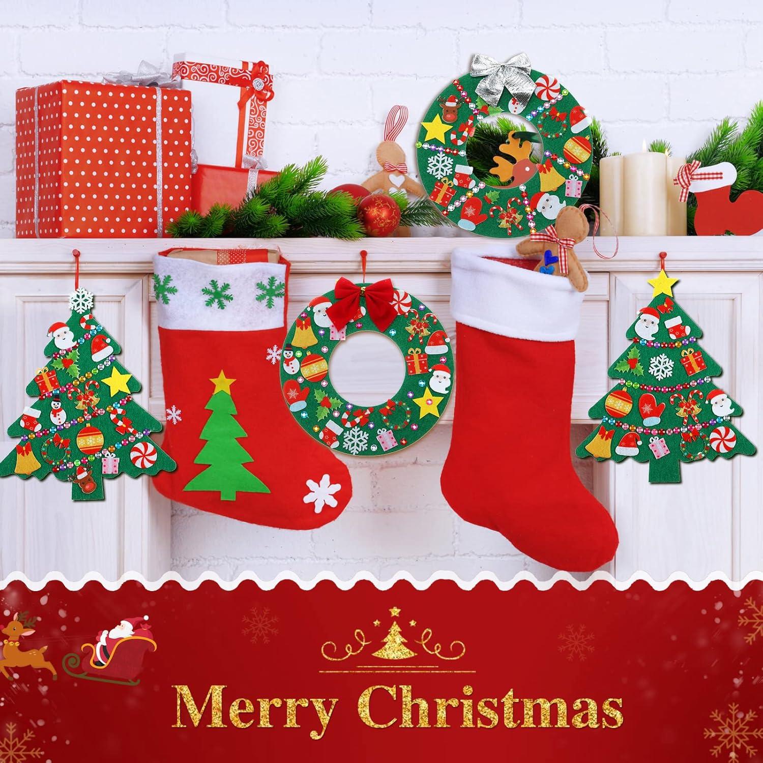 Kit de Manualidades Navidad Tatuo - 12 Piezas Fieltro DIY