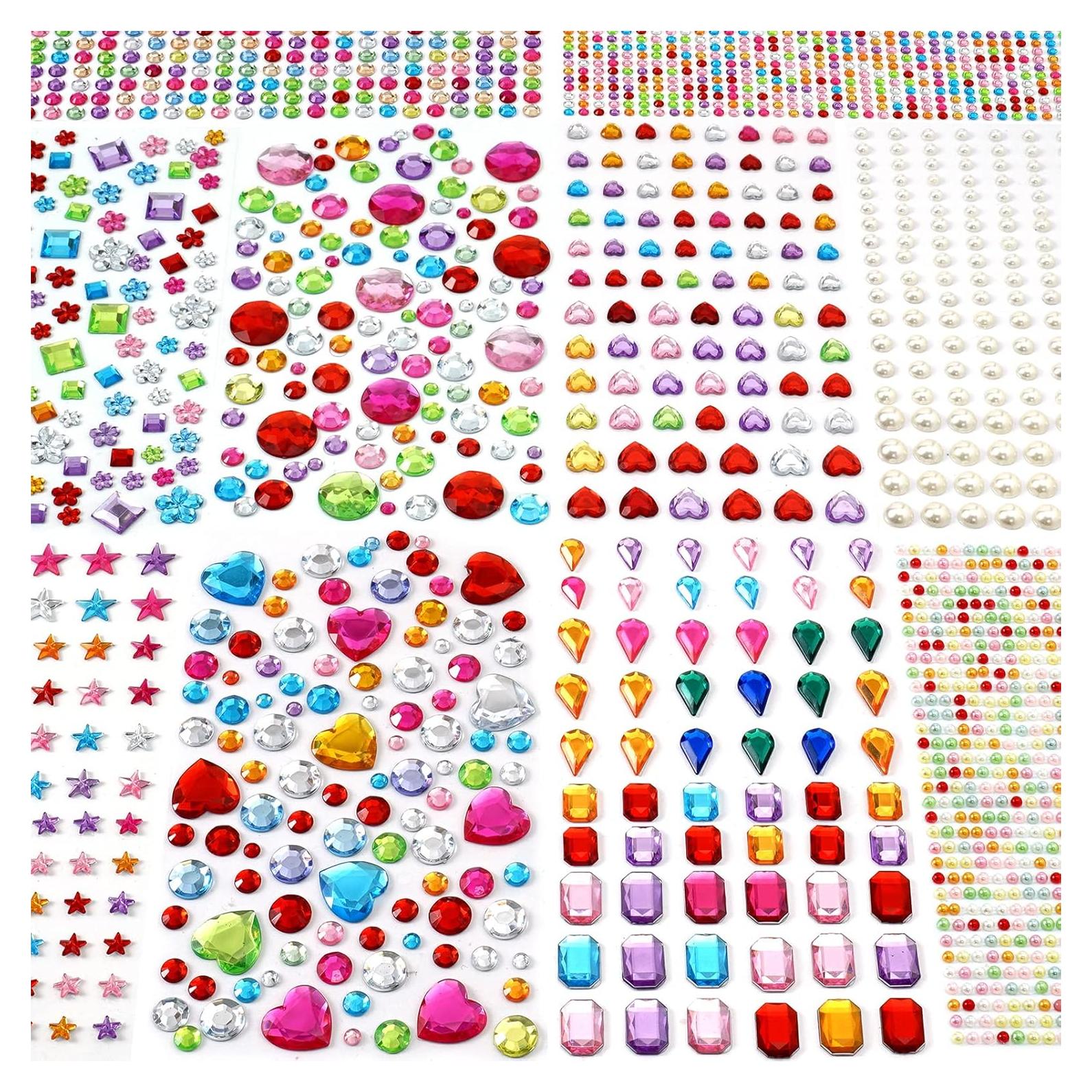 2774 Stickers de Gemas Brillantes MYDBUYSOME para Manualidades