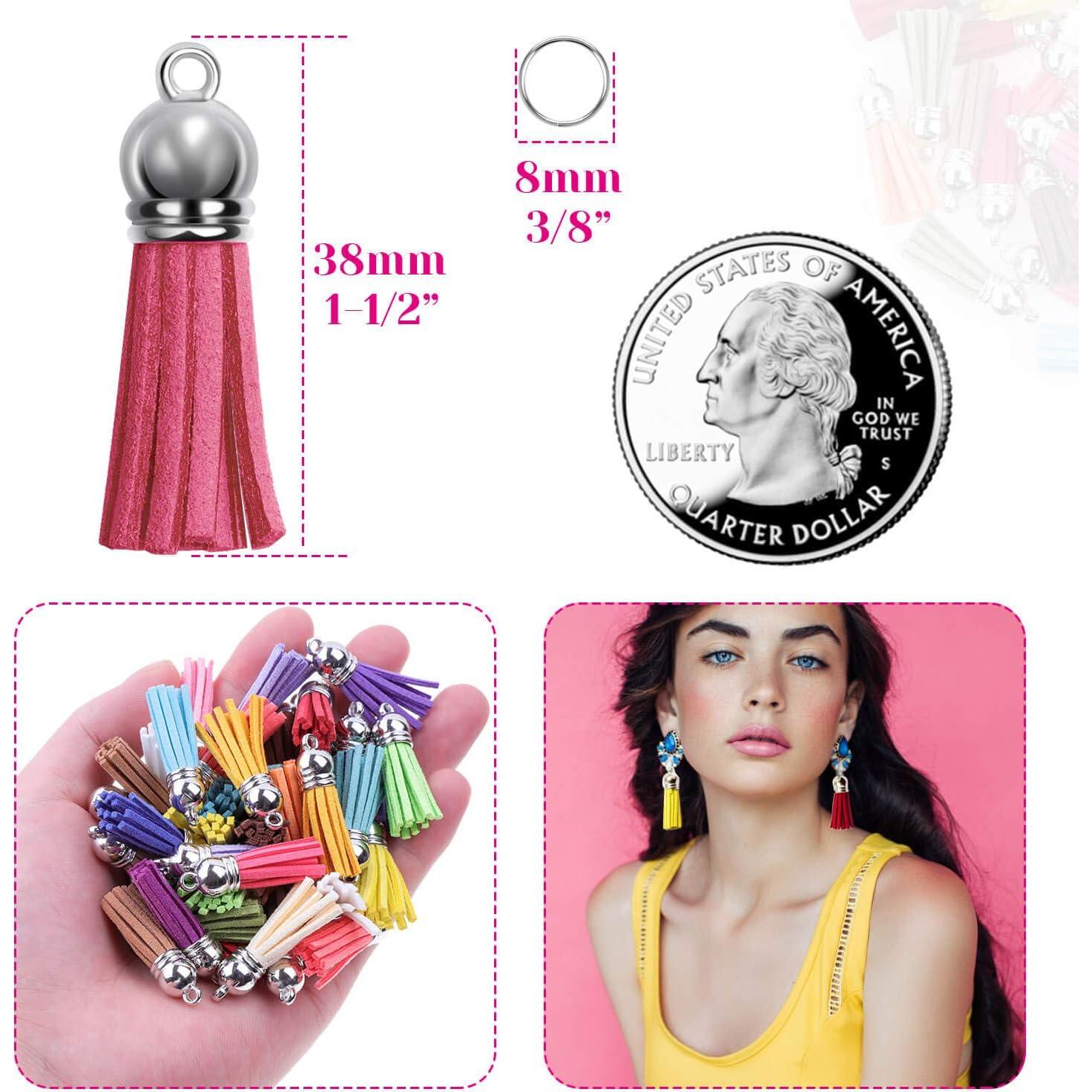 Borlas de Cuero PAXCOO para Joyería - 50 Piezas Multicolor