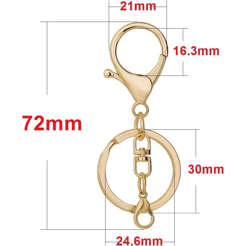 20 Ganchos de Langosta Dorados ZoloAJay para Joyería