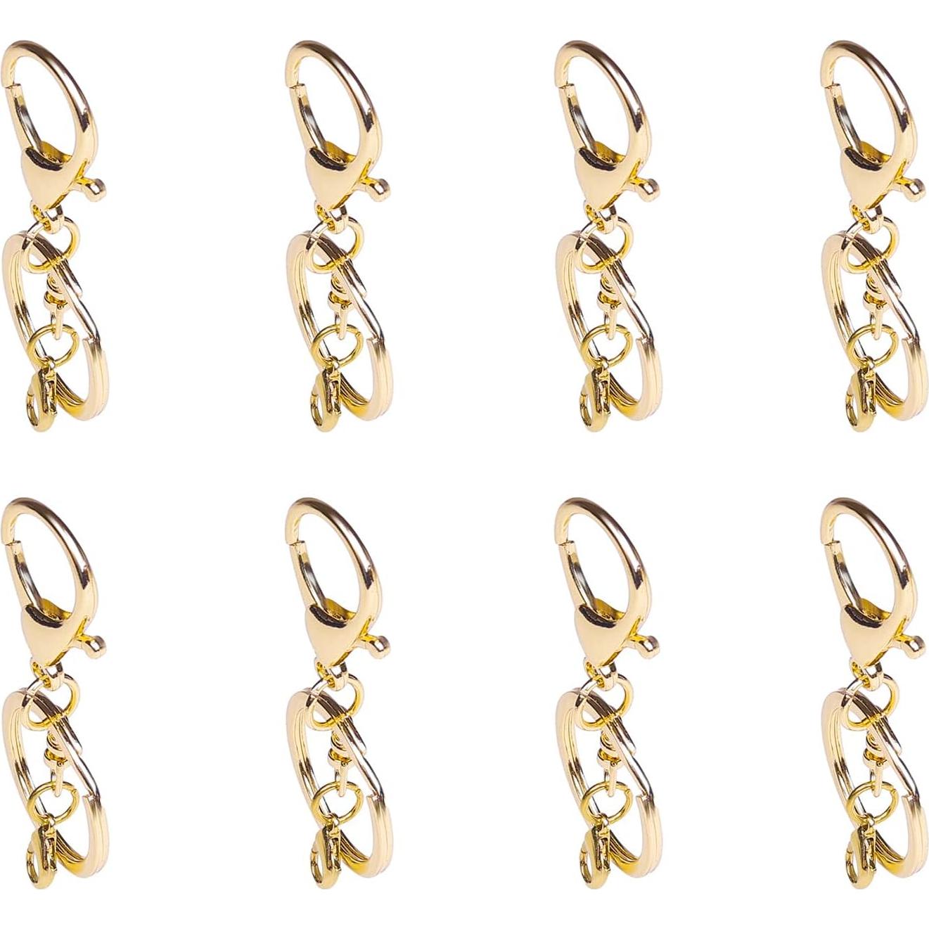 20 Ganchos de Langosta Dorados ZoloAJay para Joyería