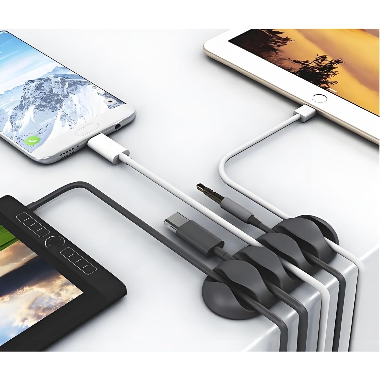 Sujetadores de Cable Ohill, Paquete de 16, Adhesivos Negros