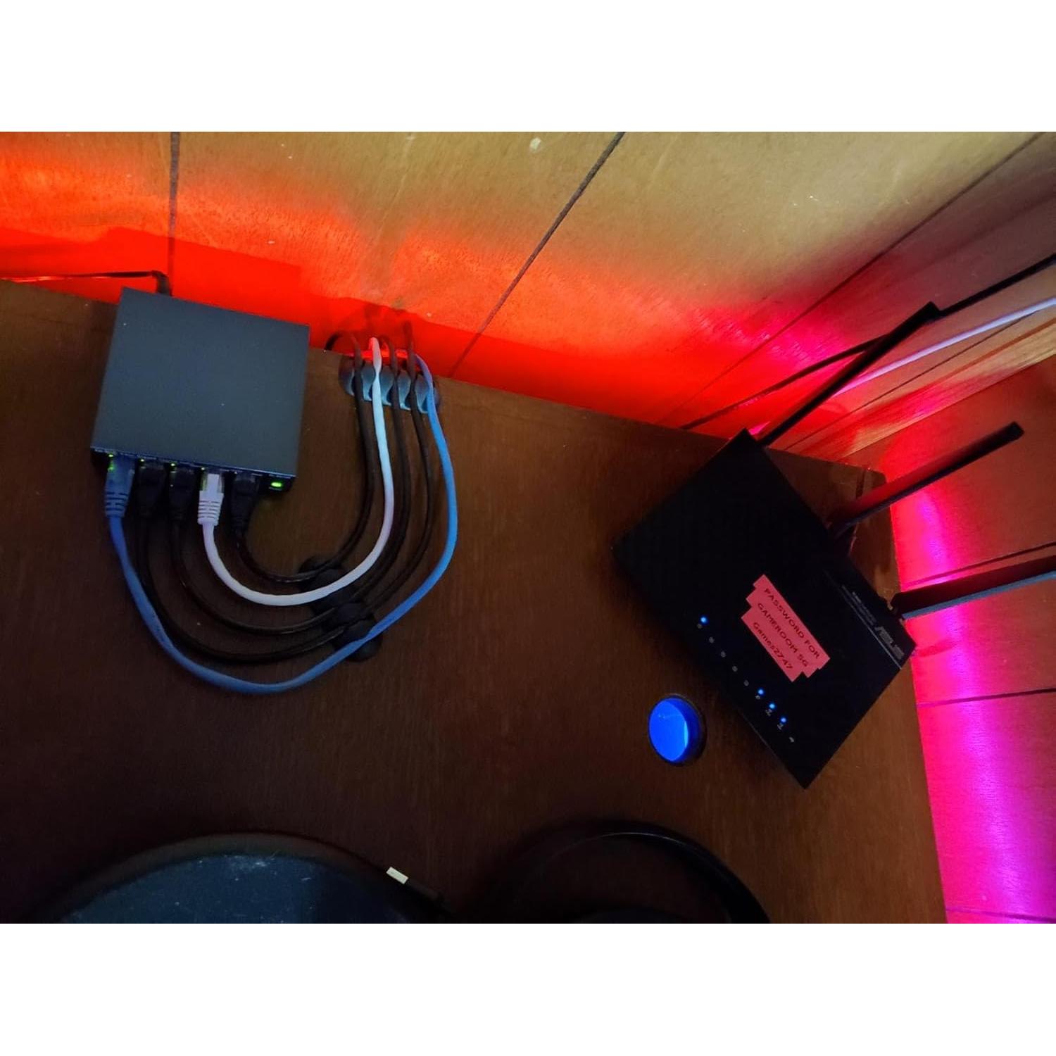 Sujetadores de Cable Ohill, Paquete de 16, Adhesivos Negros