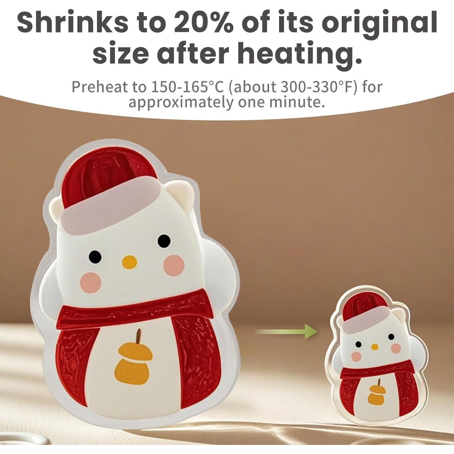 15 Hojas de Plástico Encogible Imprimibles Yncotte 21.6x27.9cm