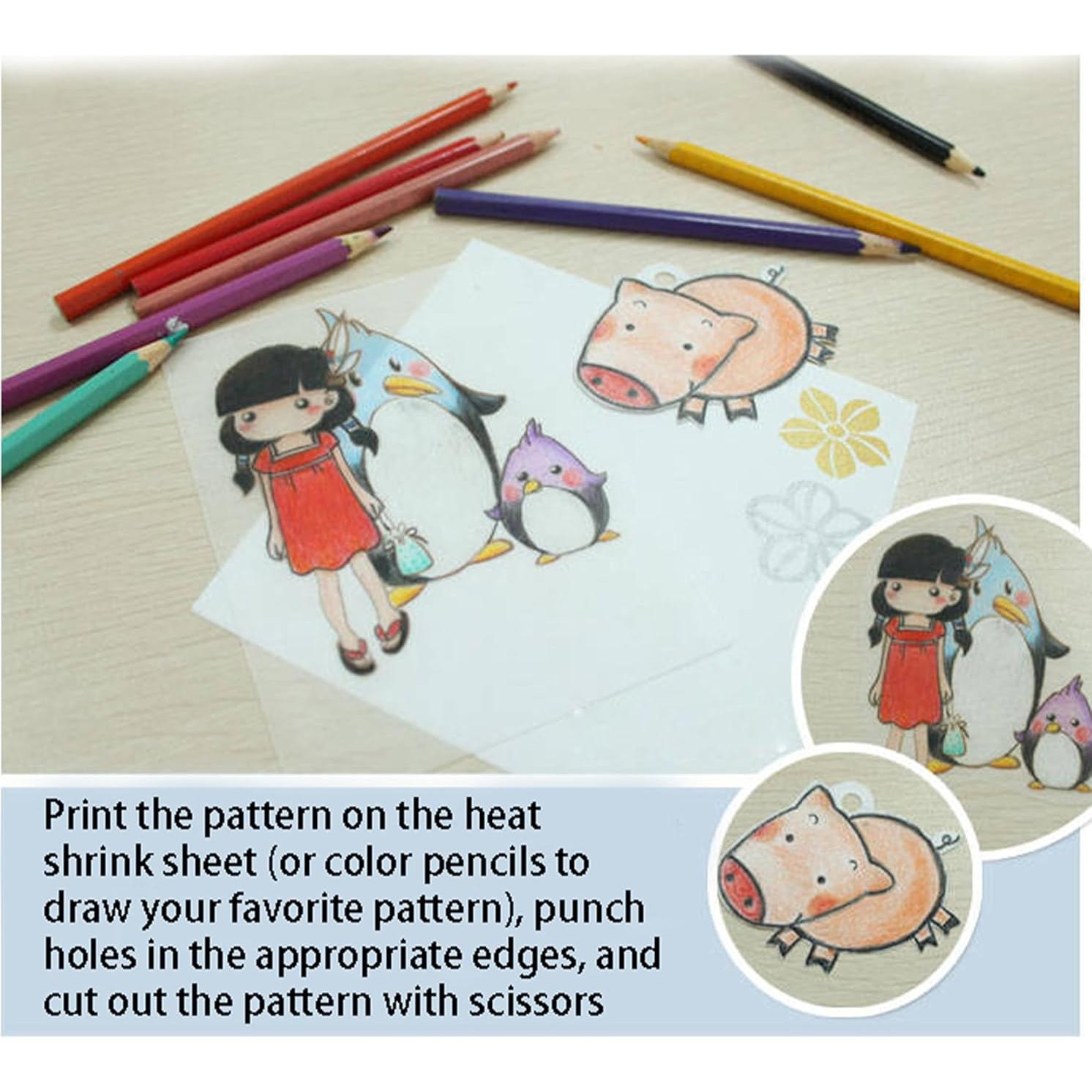 10 Hojas de Plástico Encogido Lijadas XUFAN 20.1x14.5cm