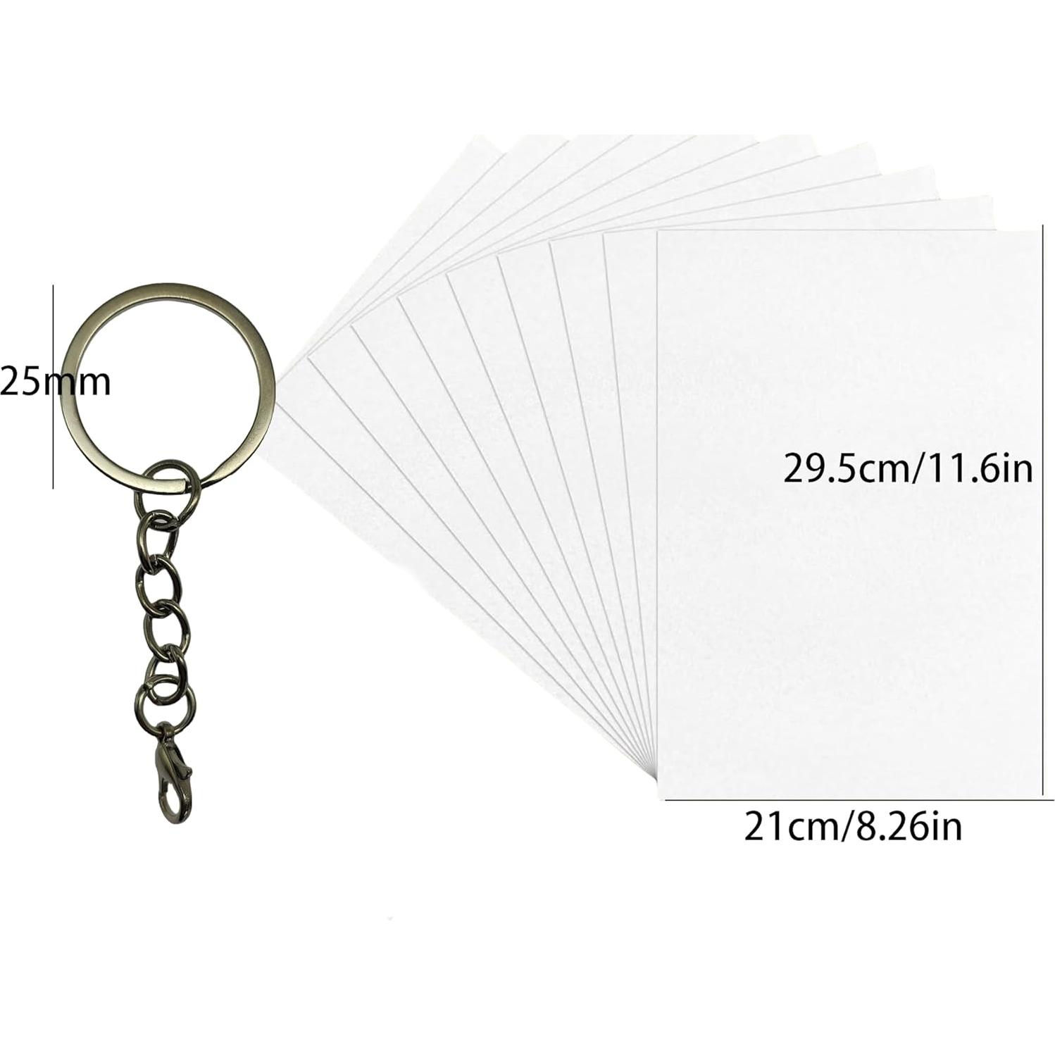 10 Hojas de Plástico Encogido Lijadas XUFAN 20.1x14.5cm