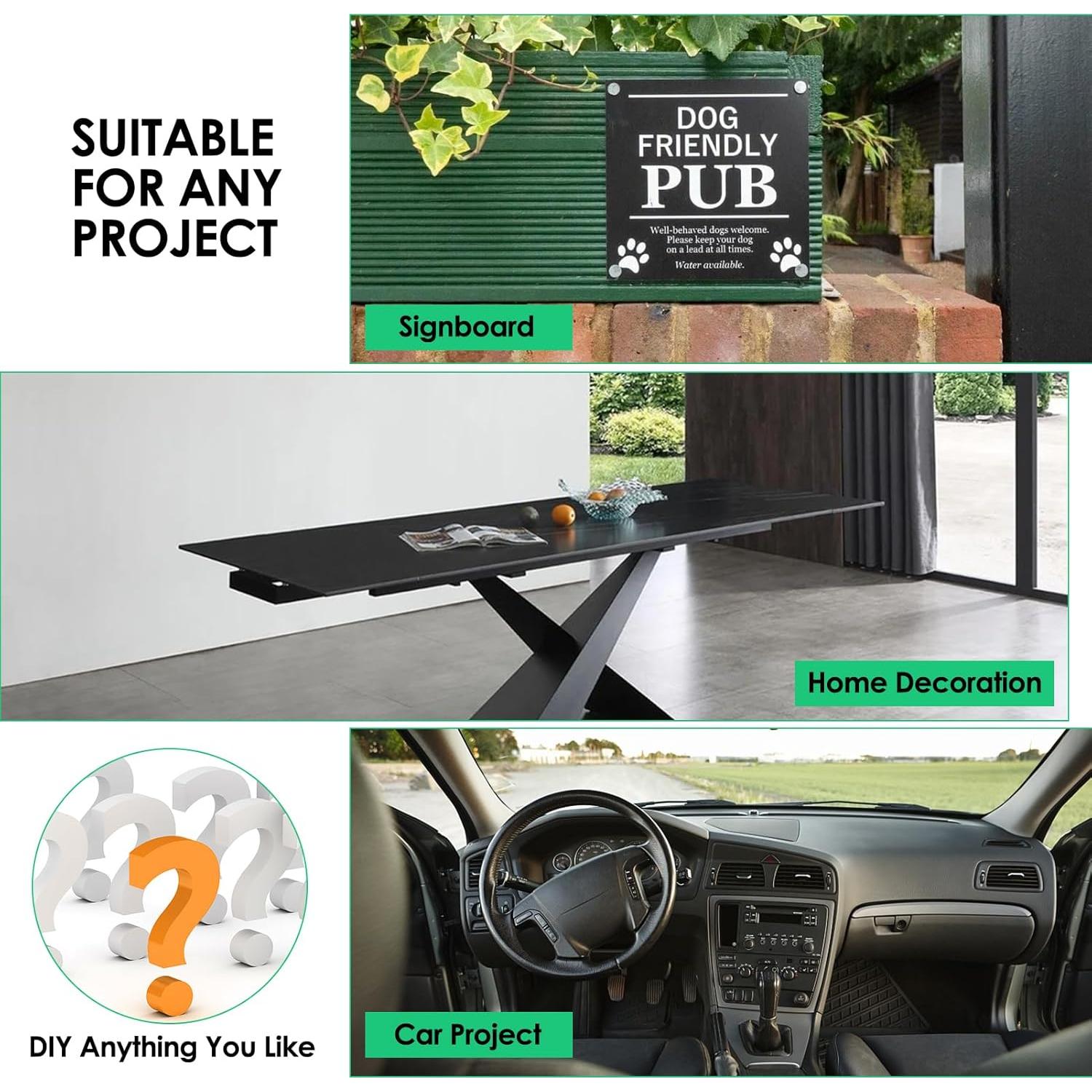 Hoja de Plástico ABS 3mm CREGEAR 91.44x60.96cm Paquete de 2