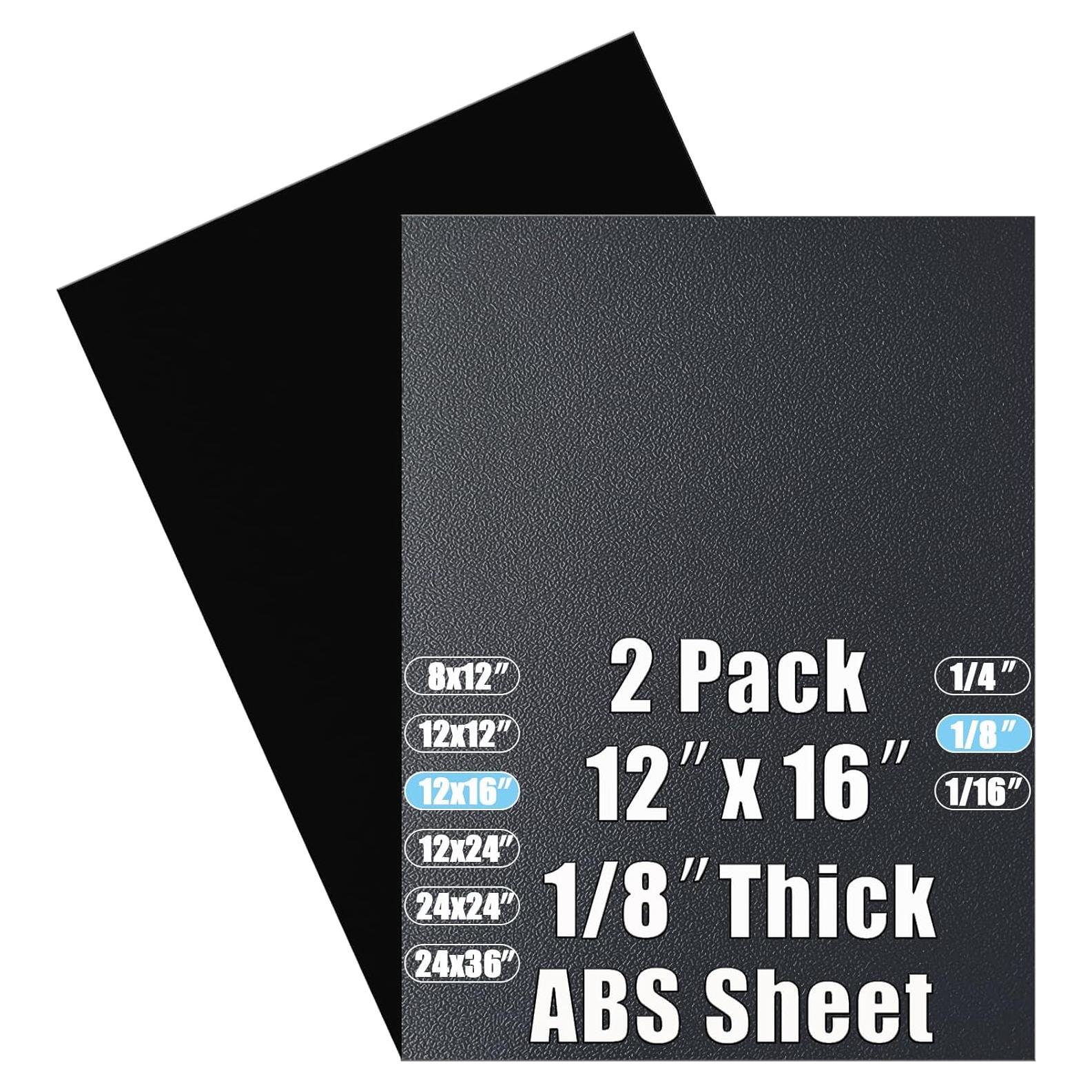 Hoja de Plástico ABS 32 x 41 cm 0.32 cm Grosor Paquete de 2
