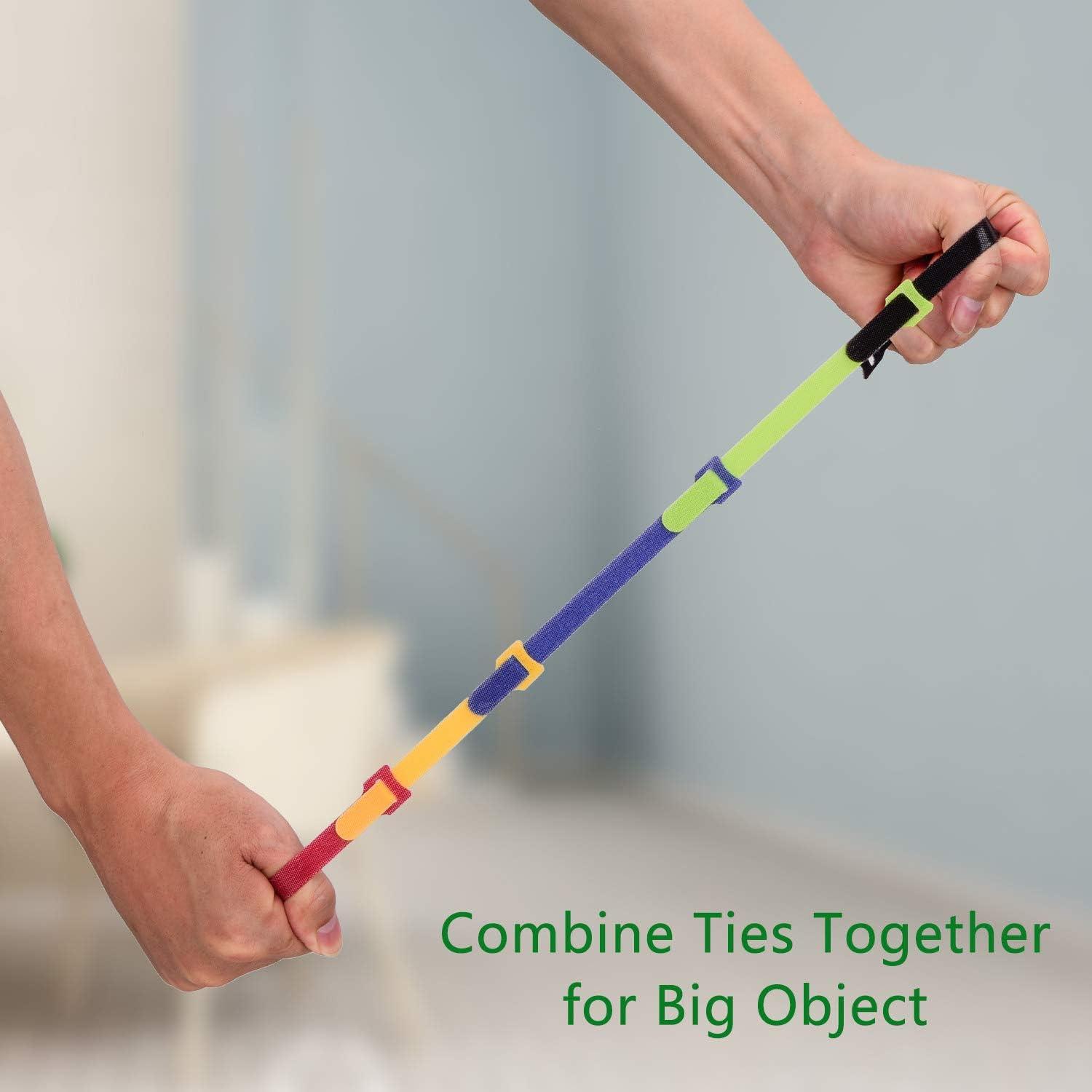 Correas de Cable OneLeaf 60 Pcs Multiusos Ajustables