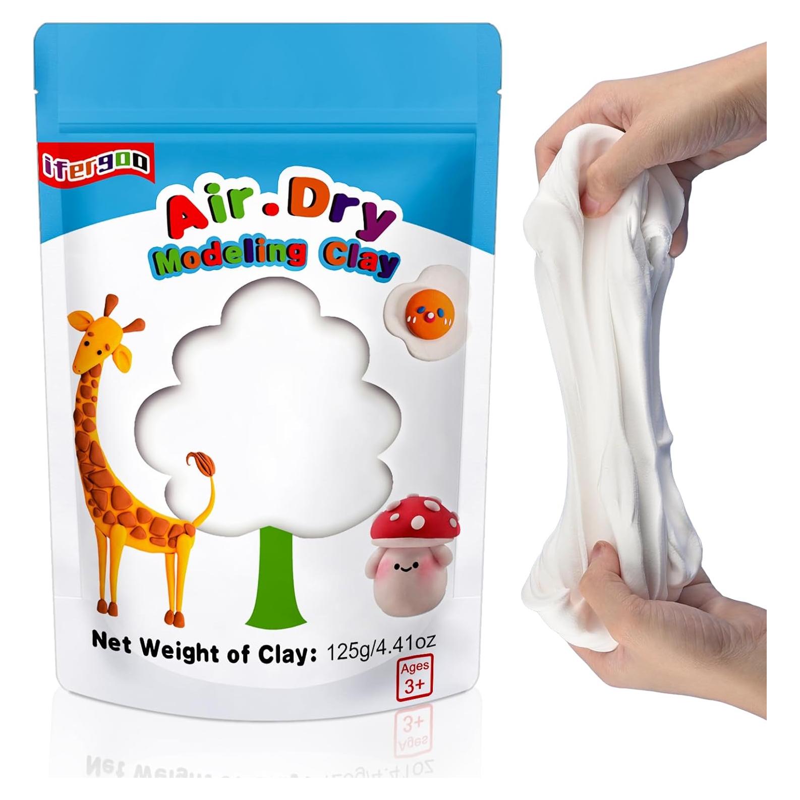 Arcilla para Modelar ifergoo 24 Colores No Tóxica Seca al Aire