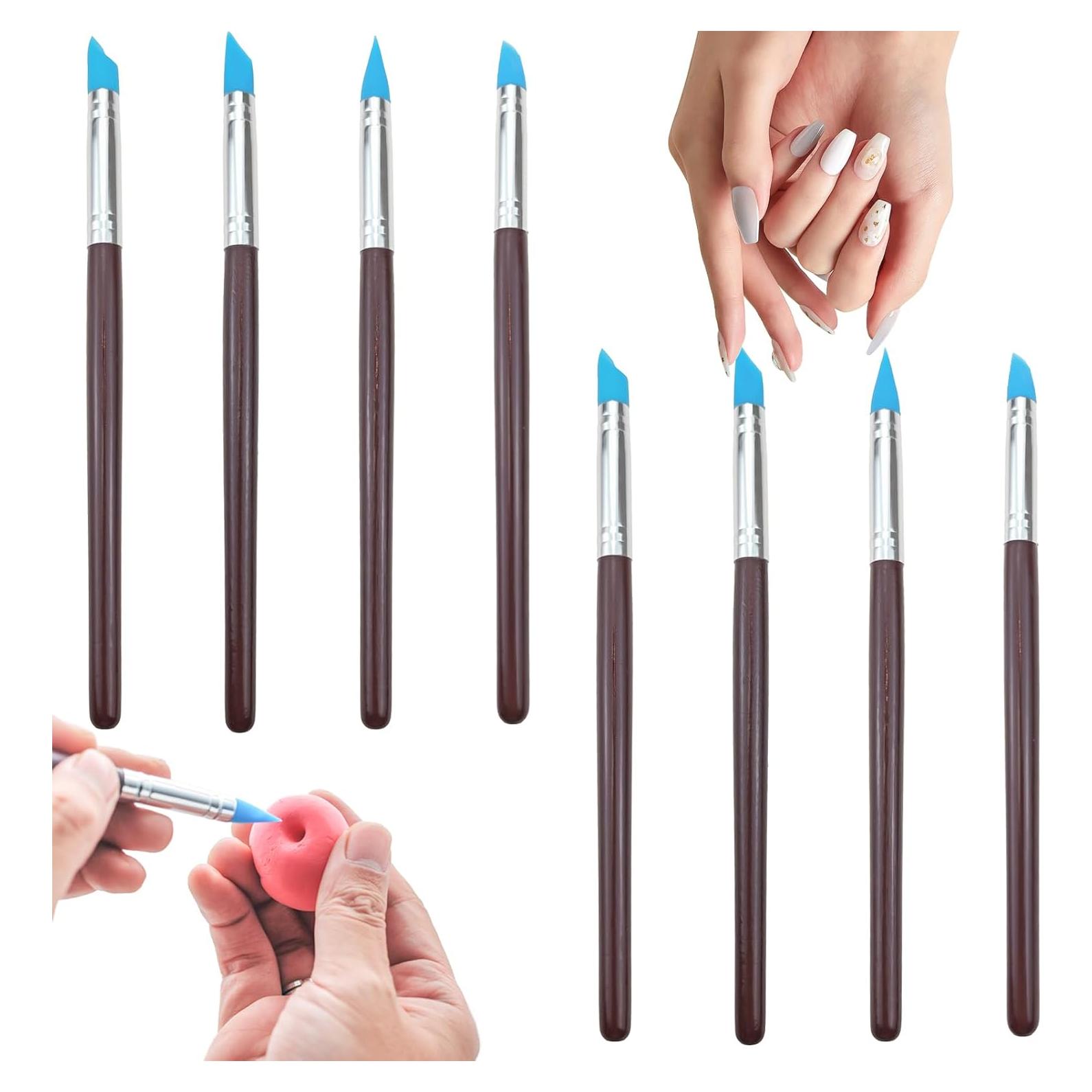 Juego de 8 Pinceles de Silicona Capiant para Escultura y Pintura