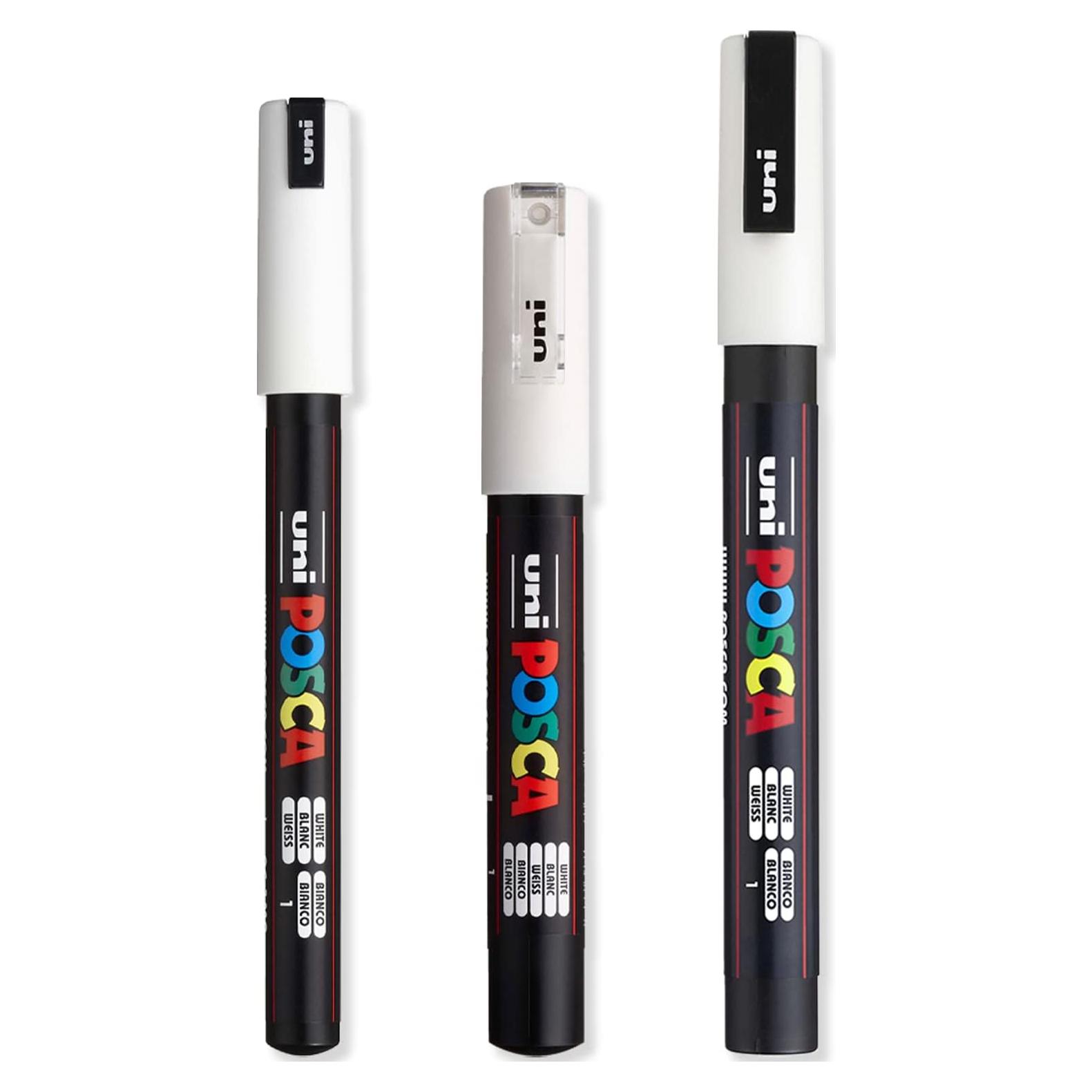 Conjunto de Marcadores de Pintura POSCA 3 Piezas Punta Fina