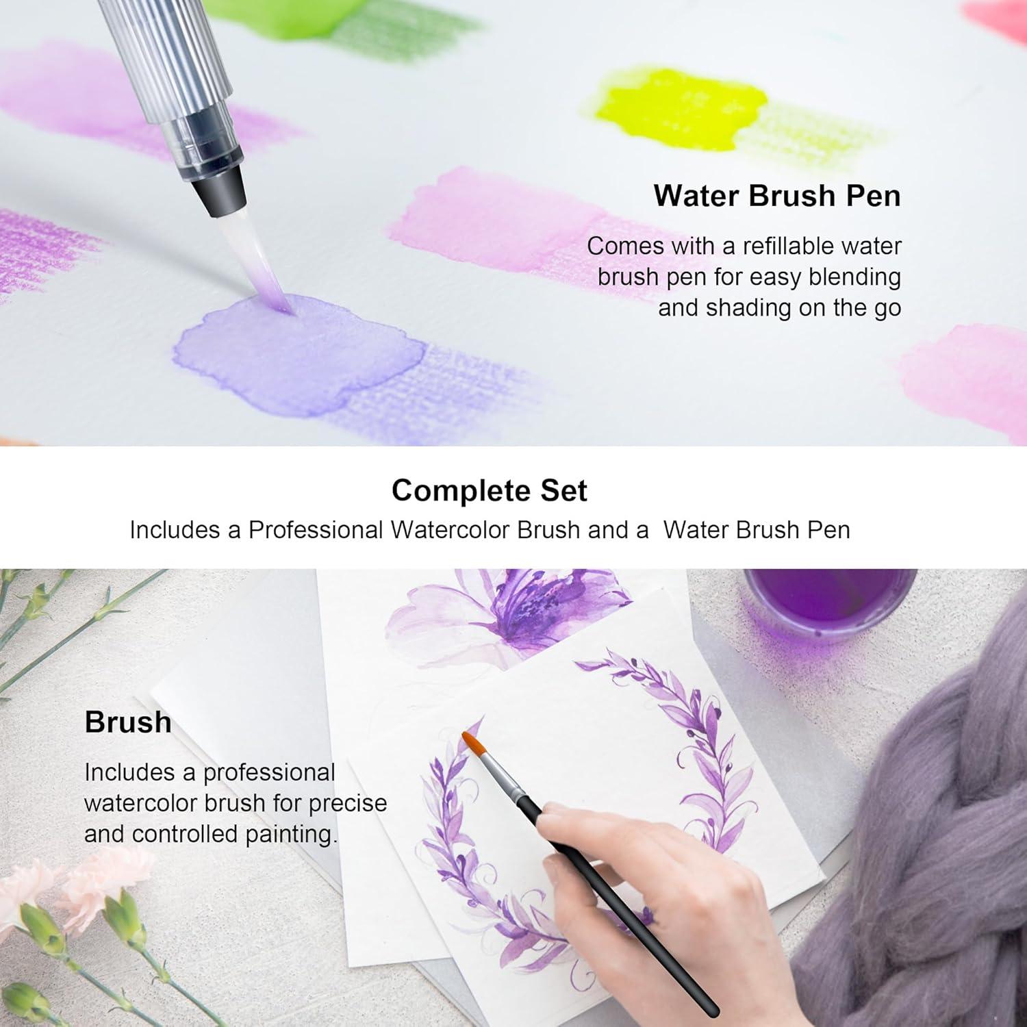 Set de Lápices de Acuarela KALOUR 72 Colores Hexagonales