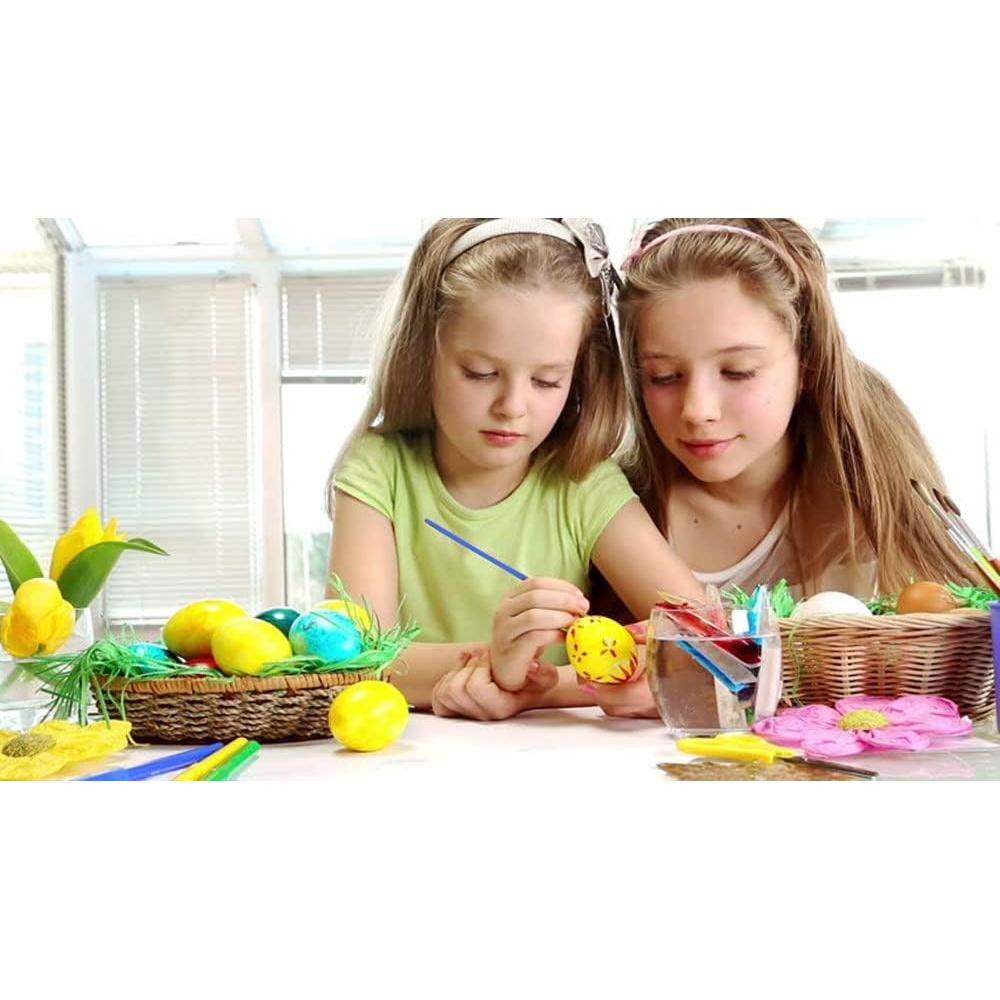 30 Pinceles de Pintura Acrílica DOMMARE Azul Mango Corto