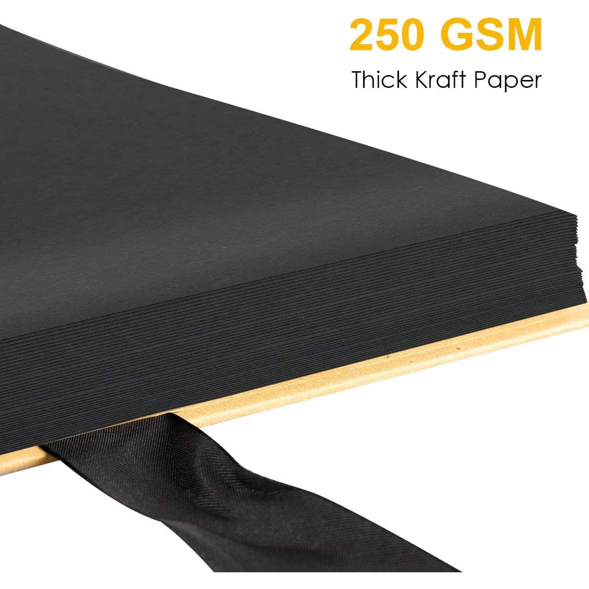 Álbum de Recortes GOTIDEAL 80 Páginas Negro con 10 Marcadores