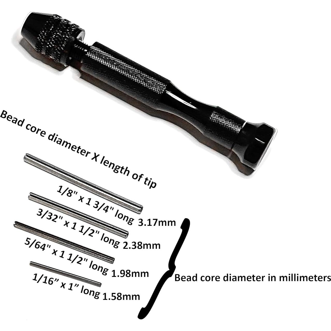 Rodillo de cuentas de papel con 4 puntas intercambiables