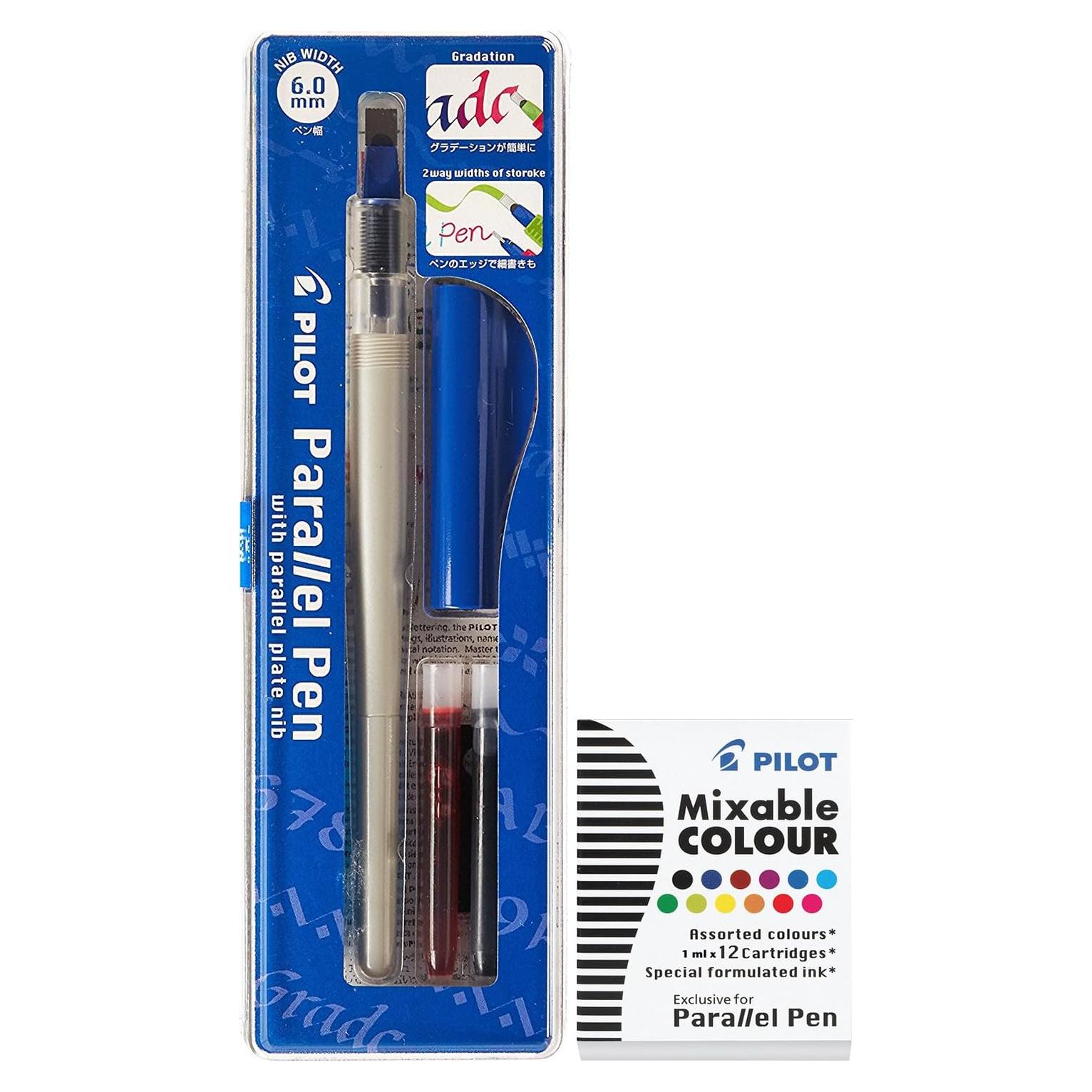Juego de Plumas de Caligrafía Pilot Parallel 16 Piezas 6mm