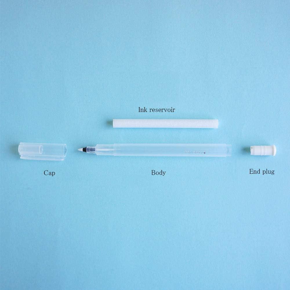 Bolígrafo recargable Kuretake Karappo Pen 0.4mm - 5 piezas