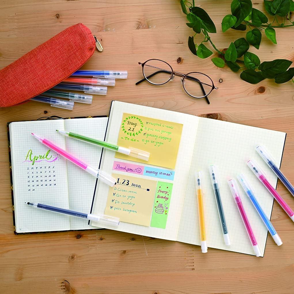 Bolígrafo recargable Kuretake Karappo Pen 0.4mm - 5 piezas