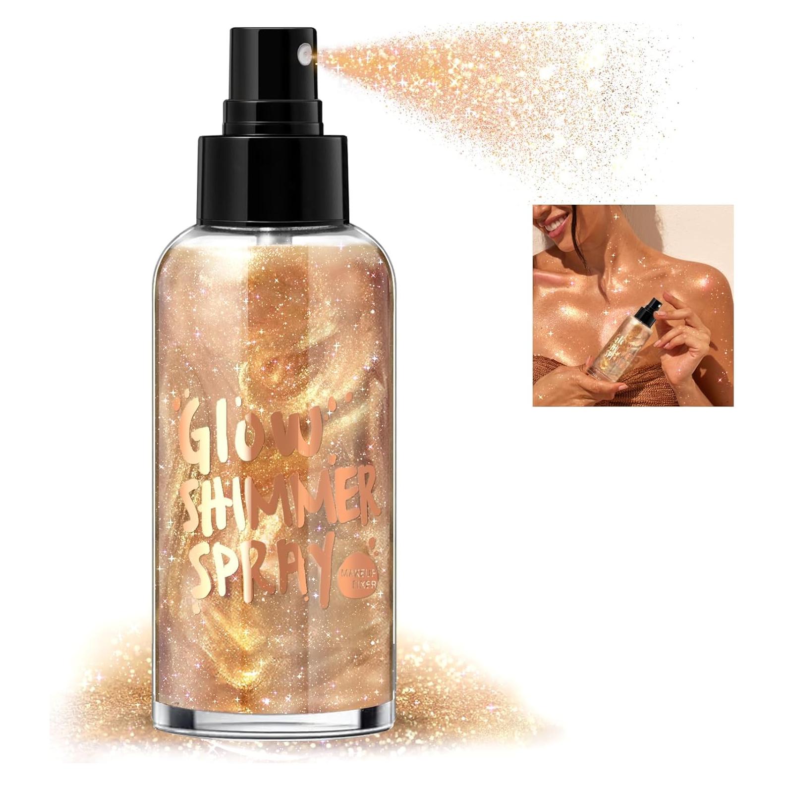 Spray Brillo Corporal HOSAILY 76ml Color Champán Hidratante