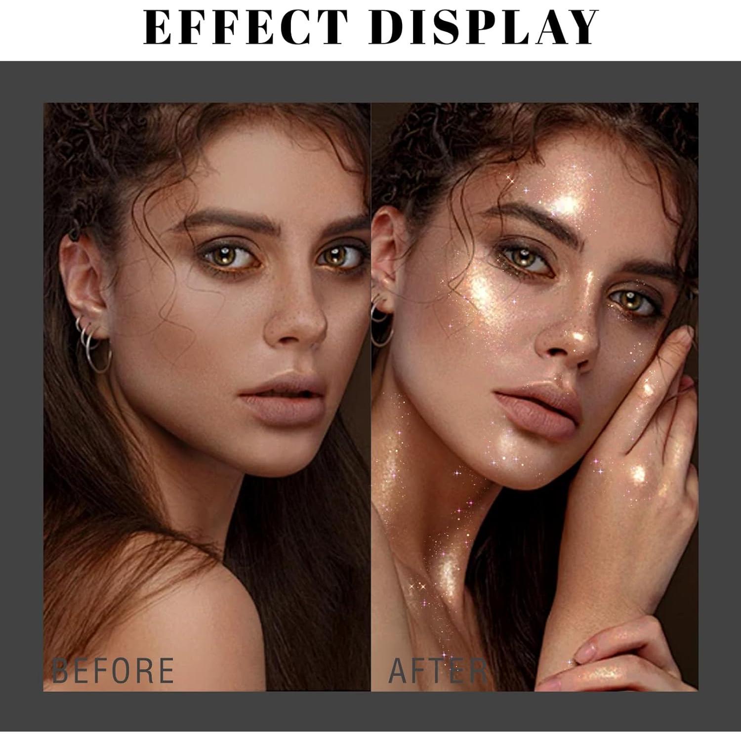 Spray Brillo Corporal HOSAILY 76ml Color Champán Hidratante