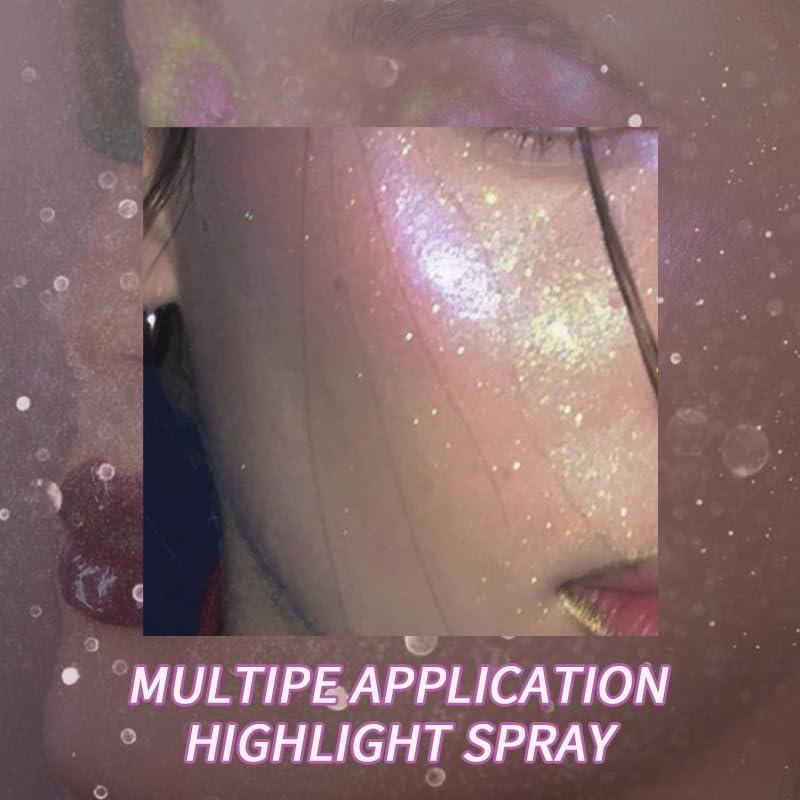 Spray de Brillo Corporal USHAS 109.5 ml - Secado Rápido para Maquillaje