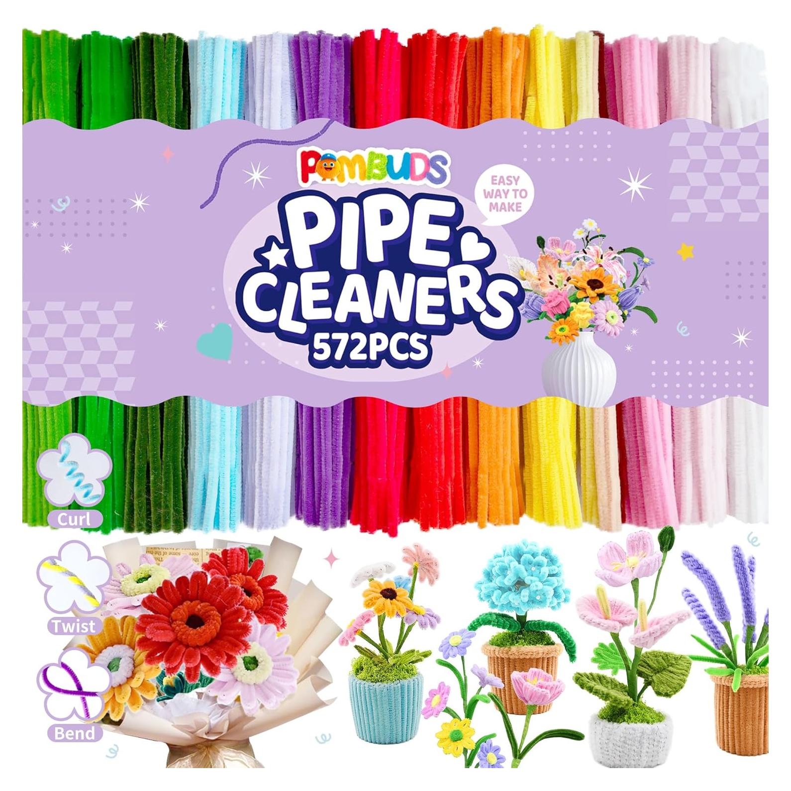 Kit de manualidades QY 572 PCS limpiapipas 13 colores DIY