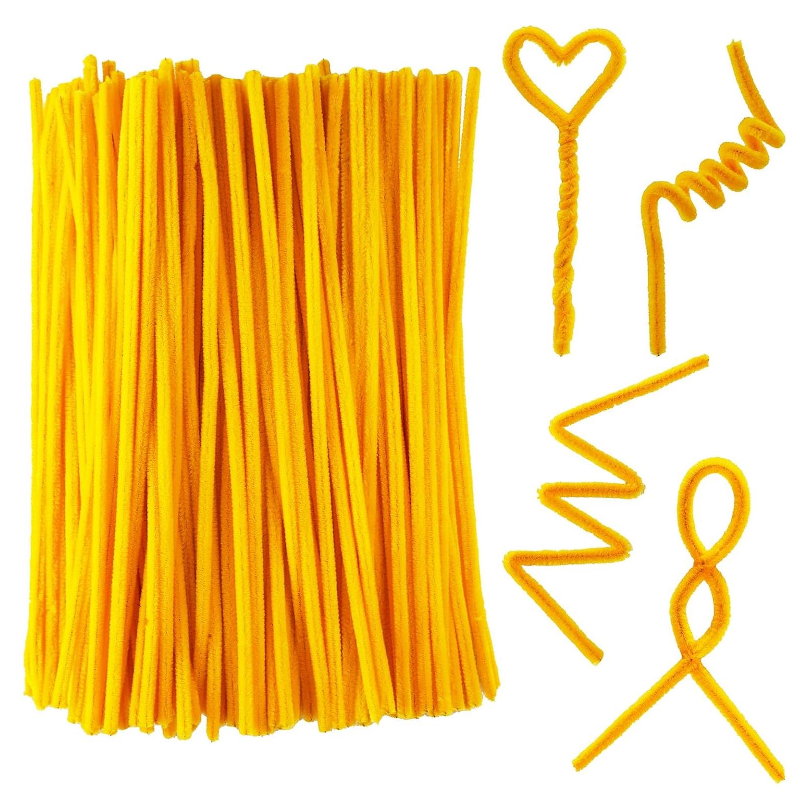 Limpiapipas Dorados Qirimoi 200 Pcs 15.24 cm Manualidades