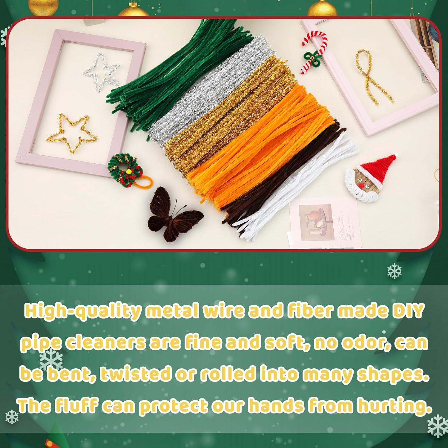 Limpiapipas Coloridos Hssugi 100PCS Manualidades Arte