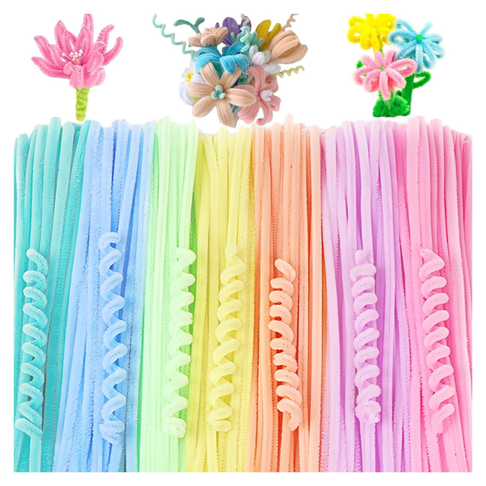 100 Limpiapipas Chenille Negros XIAOJING0 para Manualidades