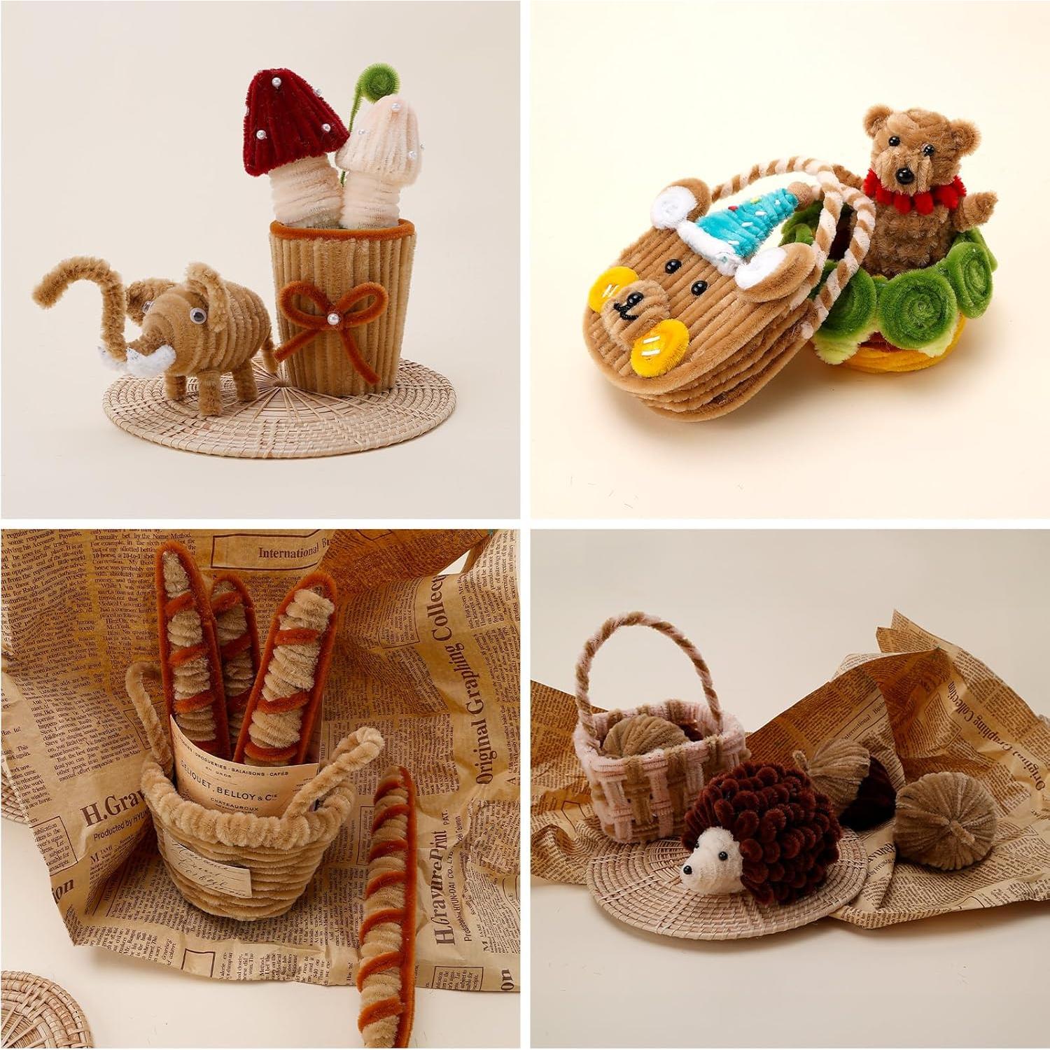 Limpiapipas Marrones Caydo 500 Piezas 30 cm Manualidades