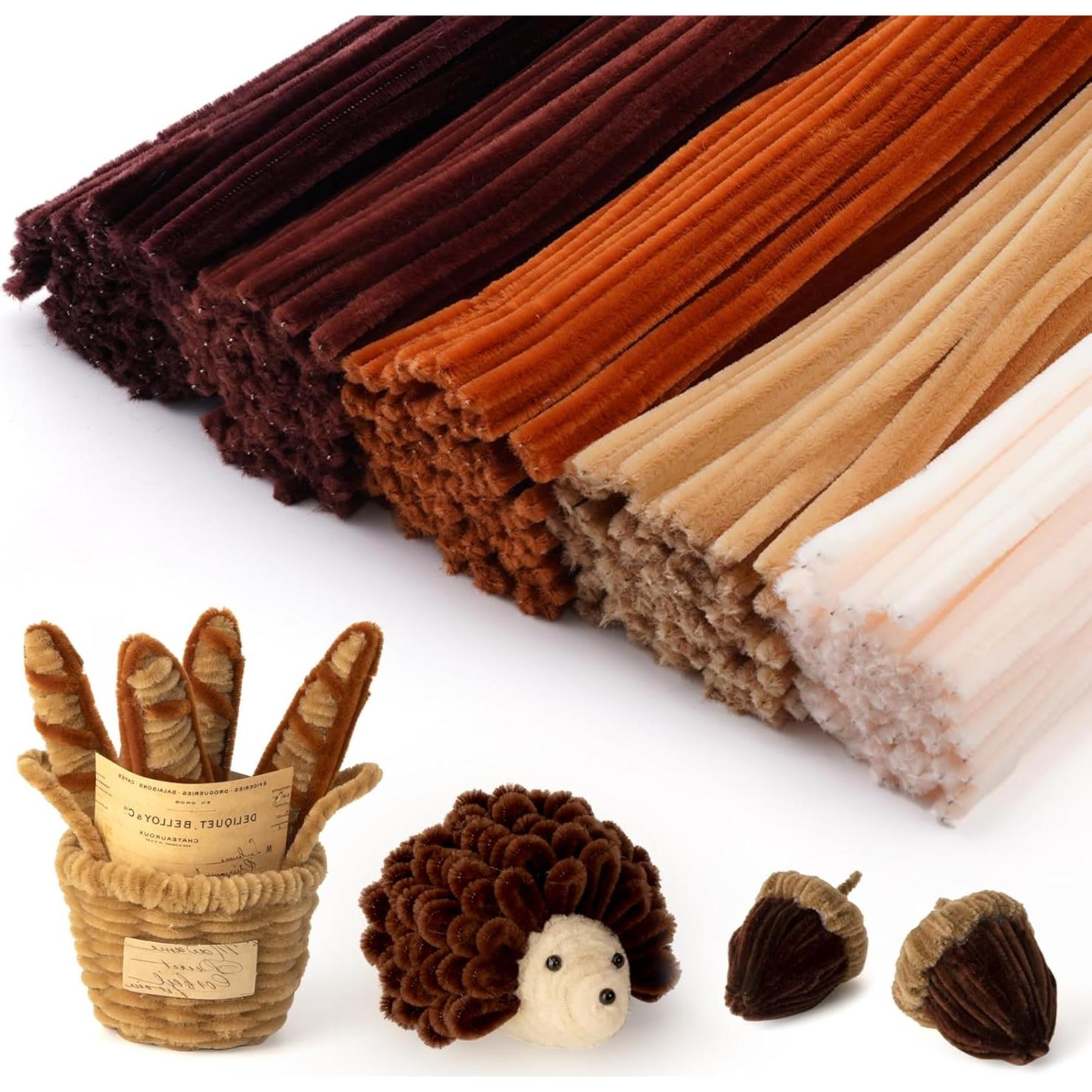 Limpiapipas Marrones Caydo 500 Piezas 30 cm Manualidades