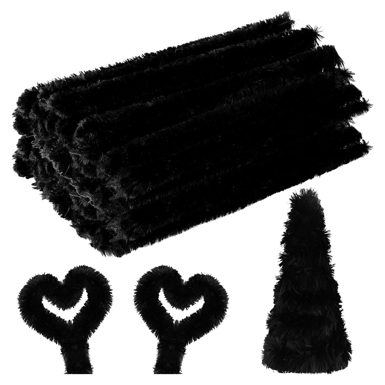 Limpiapipas Jumbo Hotop 60 Piezas 30mm Negros Manualidades