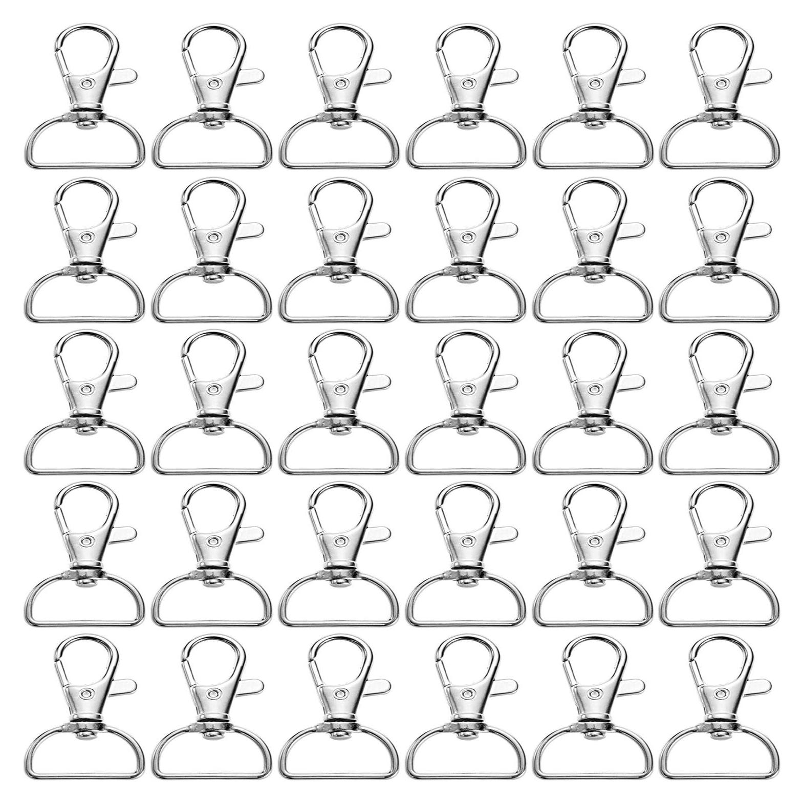 Ganchos Giratorios de Metal Hulless 40 Pcs 2.54 cm para Manualidades