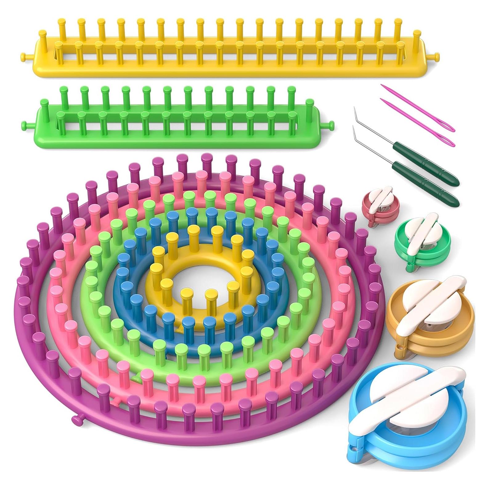 Kit de Telar de Tejido READAEER - 5 Redondos y 2 Rectangulares