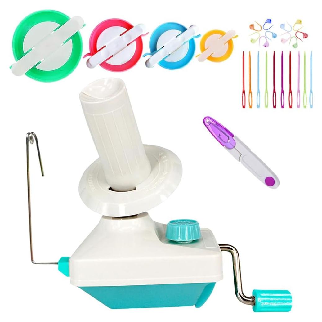 Enrollador de Hilo RRigo con Hacedor de Pompones y Agujas