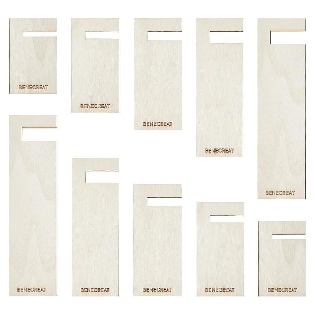 Fabricador de Borlas de Madera BENECREAT - 10 Piezas, 5 Tamaños