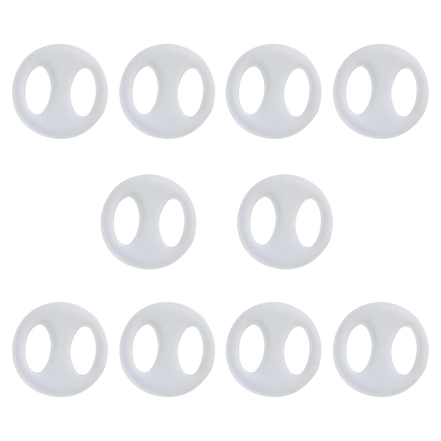 10 Piezas Botones Pom Pom Acrílico DGBRSM 20mm Transparente