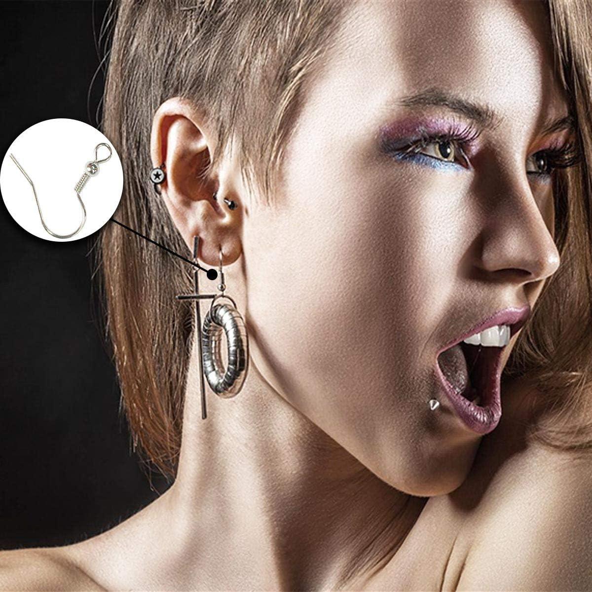 120 Ganchos de Aretes de Plata Hipoalergénicos TTSAM DIY