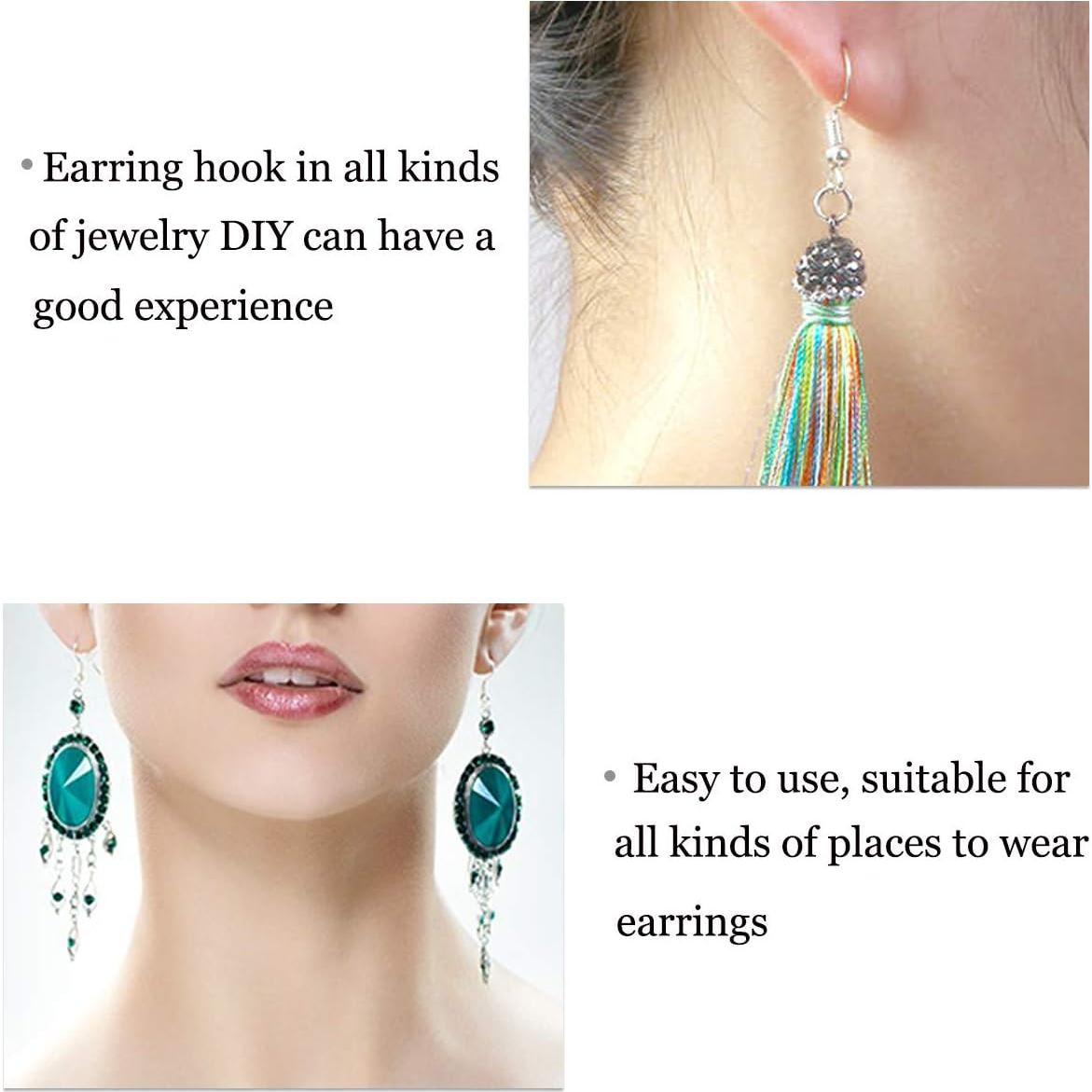 120 Ganchos de Aretes de Plata Hipoalergénicos TTSAM DIY