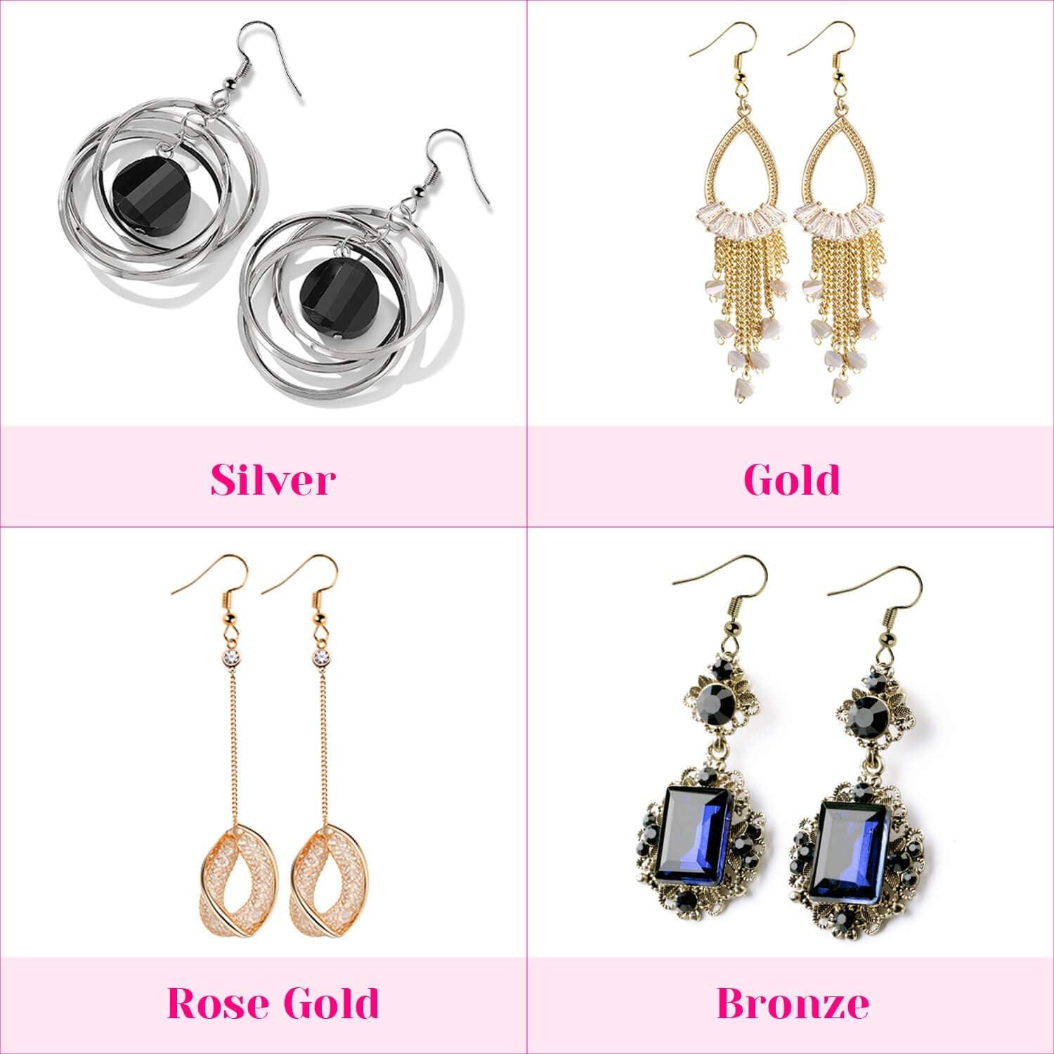 Kit de Fabricación de Pendientes Shynek 2500 Piezas con Ganchos y Anillos