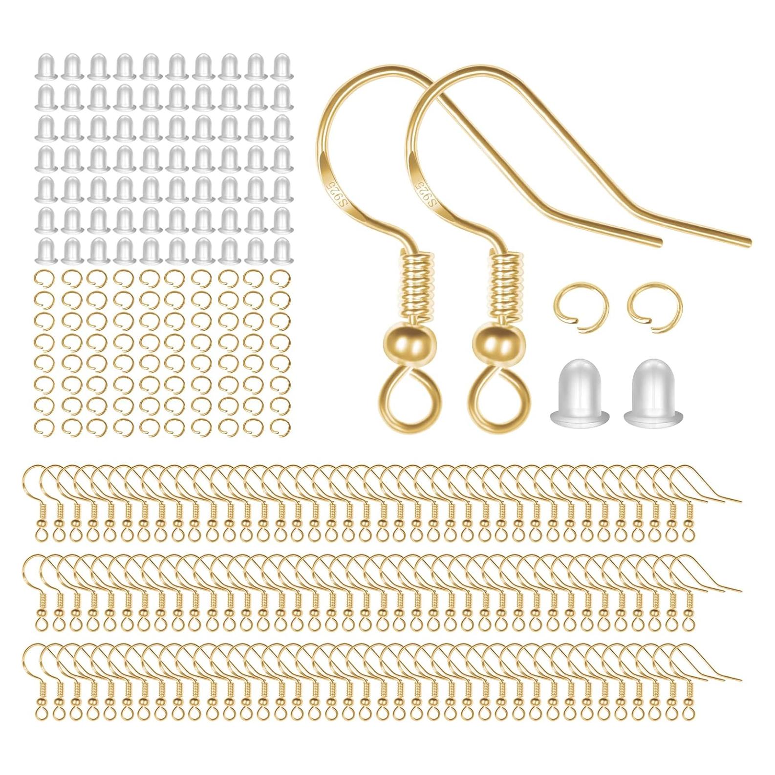 Kit de Ganchos de Aretes Hipoalergénicos MENKEY 750PCS Plata 925