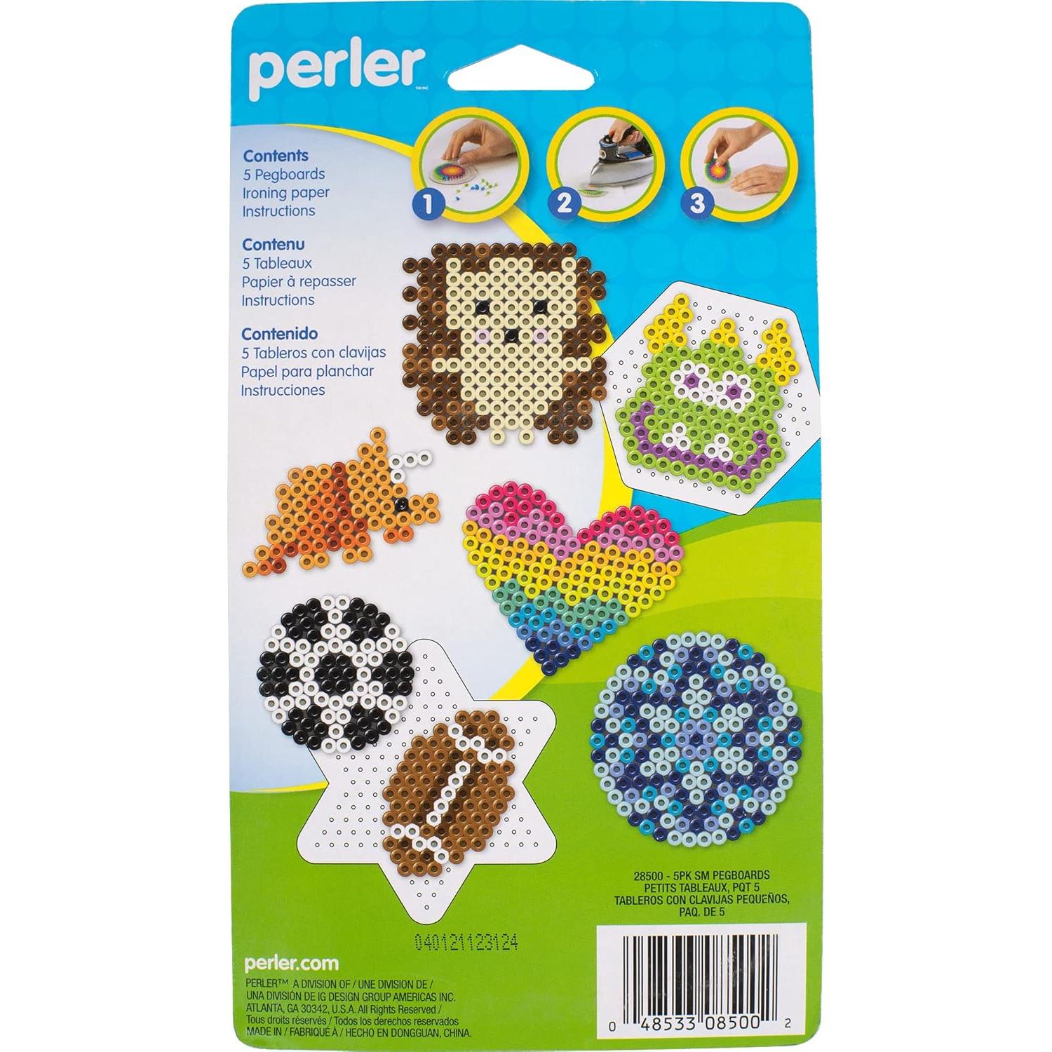 Tableros de Clavos Pequeños Perler - 5 Formas Divertidas