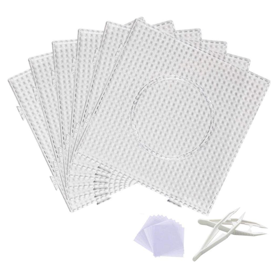 Tableros de Perlas Fuse EGOSKY 6Pcs 14.5x14.5cm Transparentes