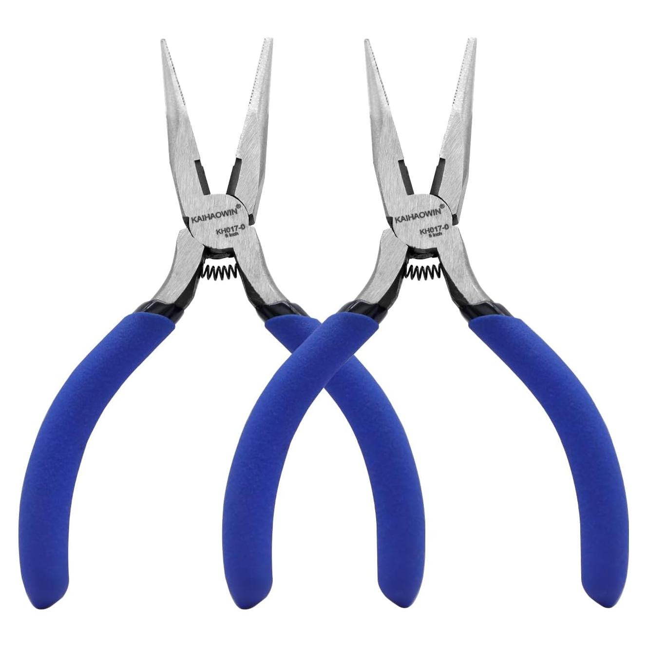 Alicates de Punta Larga Mini KAIHAOWIN 12.7 cm Paquete de 2