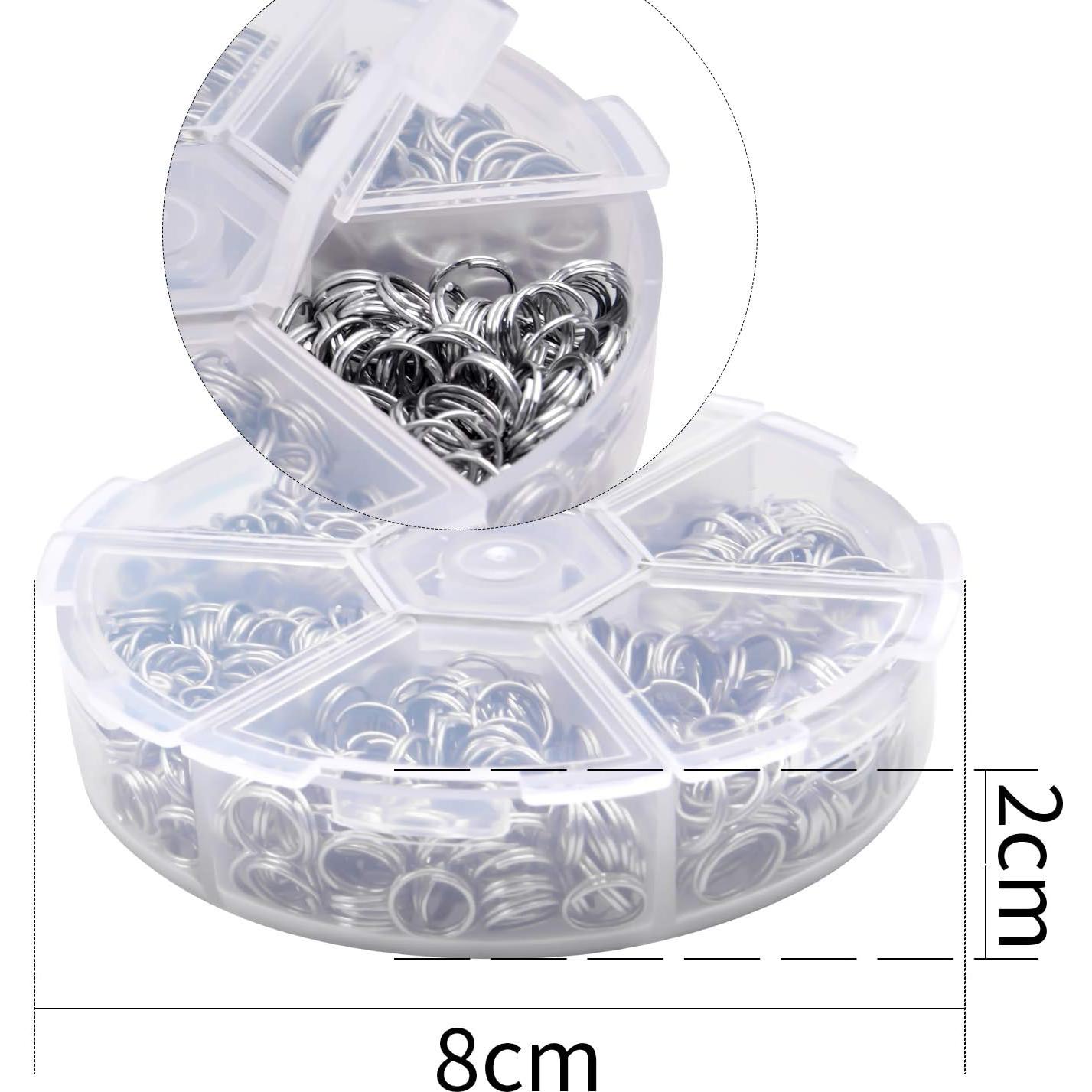 Anillos de Salto Divididos Aylifu - 100g, 6 Tamaños 4-10mm