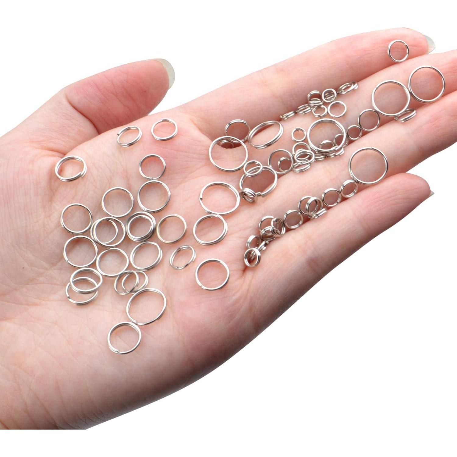 Anillos de Salto Divididos Aylifu - 100g, 6 Tamaños 4-10mm