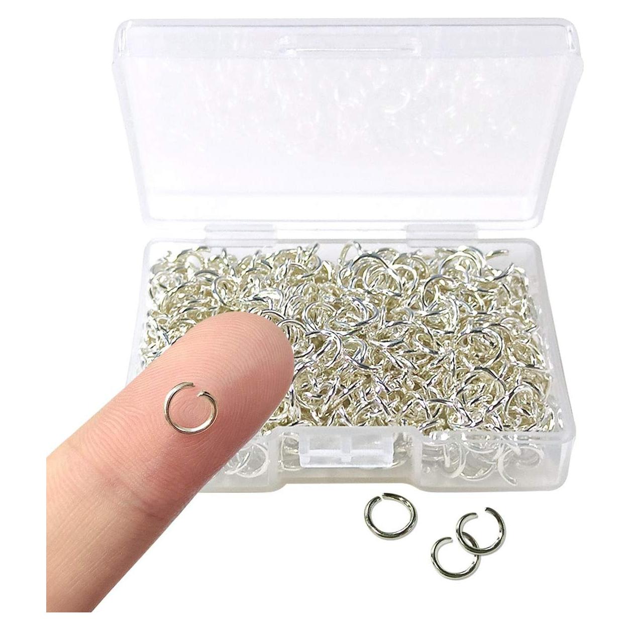 Anillas de Salto Plateadas TTSAM 600 Pcs 6mm para Joyas