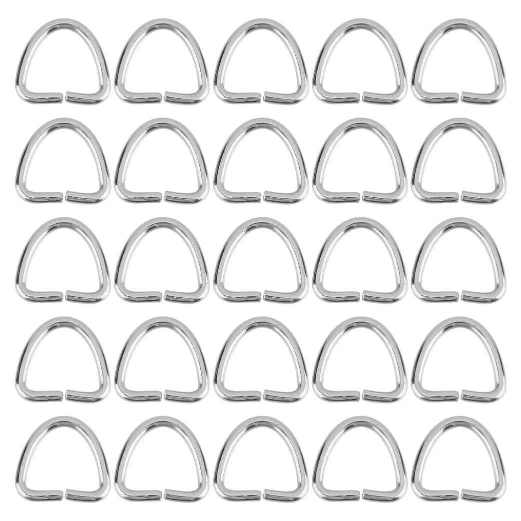 Anillos Triángulo de Metal 200 Pcs SUNNYCLUE Acero Inoxidable