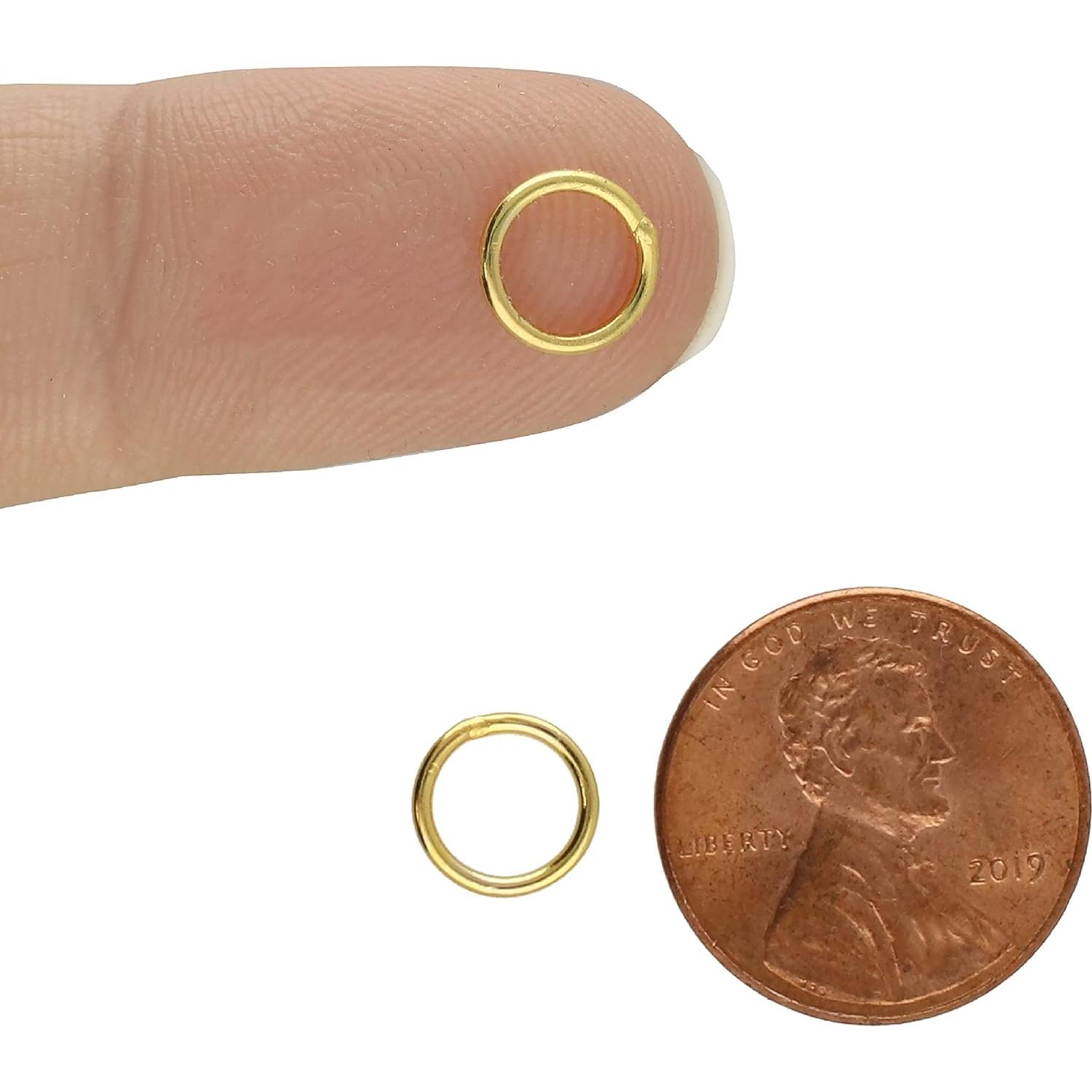 Anillas de Salto Soldadas The Beadsmith 8mm Oro 0.92mm 8 Piezas